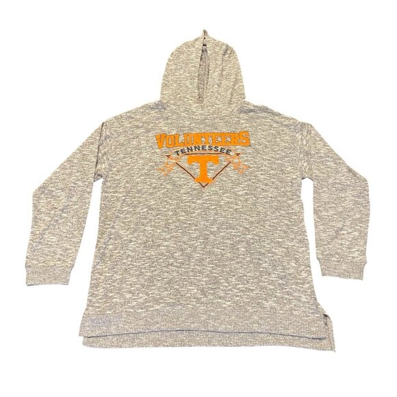 Tennessee Volunteers Sweatshirt Womens XL Chicka-D Heathered Gray Hooded Soft - Picture 1 of 7